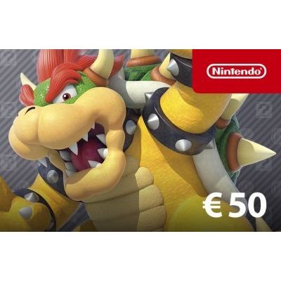 Carte Cadeau de 50€ à utiliser sur le Nintendo eShop - Code de Téléchargement pour Nintendo Switch