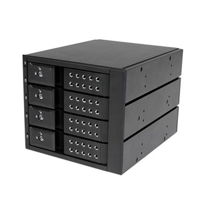 STARTECH Rack amovible sans tiroir pour 4 x HDD SAS II/SATA III 6Gb/s de 3,5- - Aluminium