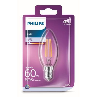 image Philips LEDclassic Ampoule LED 60 W E14 Blanc froid 4000 K 806 lm Verre 6,5 W
