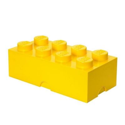 image Lego Boîte de Rangement Brique 8 plots, Lego (Jaune)