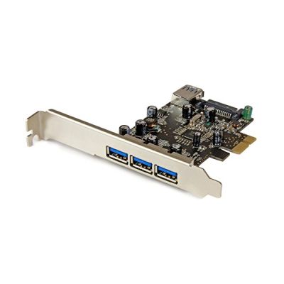 image STARTECH Carte contrôleur PCI Express à 4 ports USB 3.0 - 3 externes 1 interne