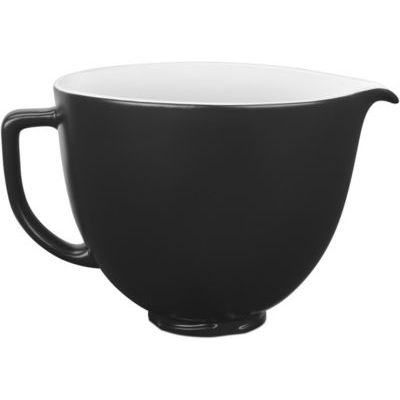 image KitchenAid bol en céramique noir réglisse 5KSM2CB5BM compatible avec robots patissiers 4.3L et 4.8L