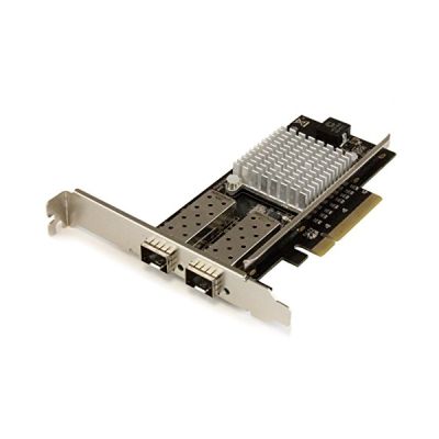 STARTECH Carte réseau PCI Express à 2 ports fibre optique 10 Gigabit Ethernet avec SFP+ ouvert