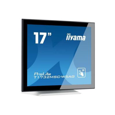 image iiyama Prolite T1732MSC-B5AG - Écran LED - 17" - écran Tactile - 1280 x 1024 - TN - 250 CD/m² - 1000:1-5 ms - HDMI, VGA, DisplayPort - Haut-parleurs - Noir