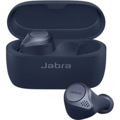 image Jabra Elite Active 75t - Chargement sans fil - Écouteurs sport sans fil avec réduction de bruit active et autonomie élevée de la batterie pour appels et musique – Bleu marine