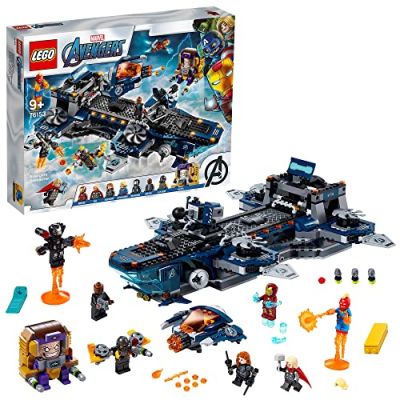 LEGO- L'héliporteur des Avengers Marvel Super Heroes Jeux de Construction, 76153, Multicolore