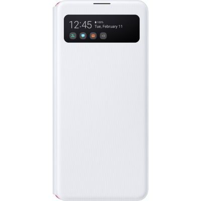 image Samsung EF-EA415 Étui Portefeuille avec Fenêtre S pour Galaxy A41 Blanc