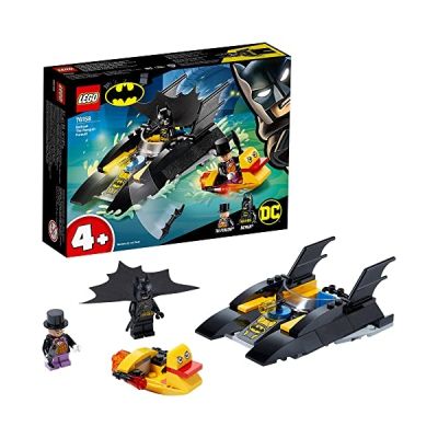 LEGO-La Poursuite du Pingouin en Batbateau DC Comics Super Heroes 4+ Jeux de Construction, 76158, Multicolore