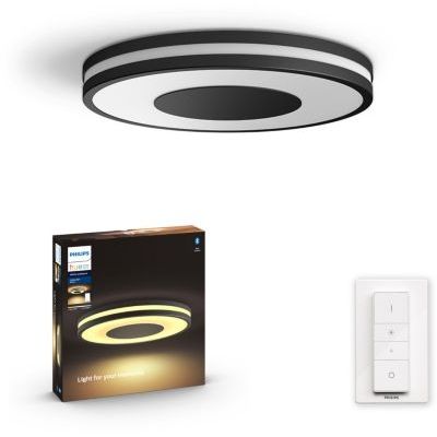 image Philips White Ambiance BEING Plafonnier 32W - Noir (télécommande incluse), compatible Bluetooth
