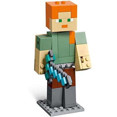 LEGO Minecraft Bigfigurine Alex et son poulet Jeu de construction, 160 Pièces 21149