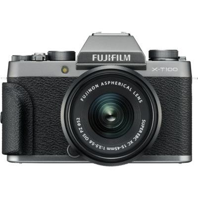 Appareil photo Hybride Fujifilm X-T100 Dark Silver + XC15-45mm PZ