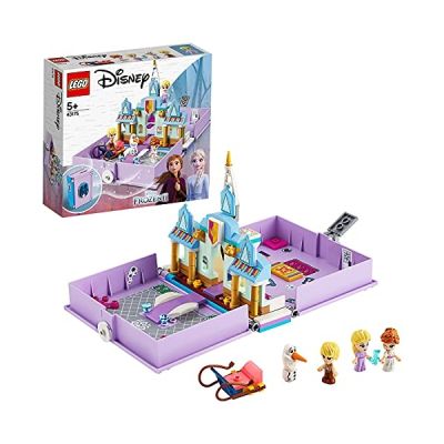 image LEGO Disney Frozen II, Les aventures d'Anna et Elsa dans un livre de contes, Ensemble de jeu, Jouet de voyage portable, 175 pièces, 43175