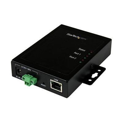 STARTECH Serveur de périphériques à 2 ports série RS232 vers IP Ethernet - Métallique et montable