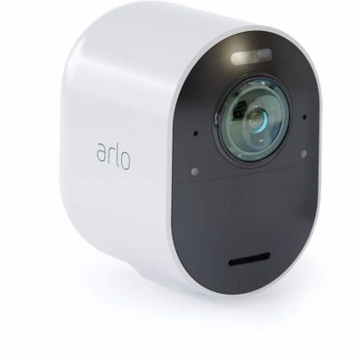 image Arlo Ultra 4K HDR | Caméra Additionnelle avec éclairage Intégré, Jour/Nuit & Accessoires Arlo Ultra et Pro 3 - Panneau Solaire waterproof (VMA5600)
