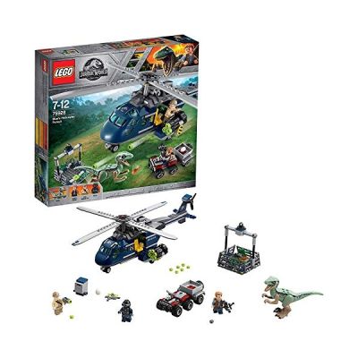 LEGO Jurassic World 75928 La Poursuite En Hélicoptère De Blue,Jeu de construction,Multicolore, Taille Unique