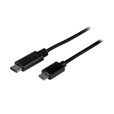 STARTECH Câble USB-C vers Micro USB de 2 m - Cordon USB Type-C vers Micro-B - Câble de charge compatible Thunderbolt 3 - M/M
