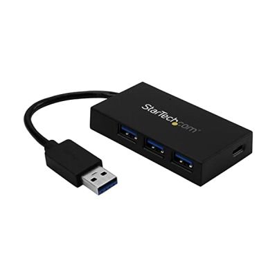 image STARTECH Hub USB 3.0 à 4 ports - USB-A vers 3x USB-A 1x USB-C - Concentrateur USB avec adaptateur d'alimentation compris