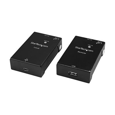STARTECH Kit extender USB 2.0 via Cat5 ou Cat6 à 1 port jusqu'à 50 m - Étendeur USB sur IP - USB extender - Réseau (RJ-45)