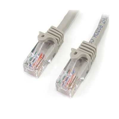 STARTECH Câble Ethernet 5 m - RJ45 Cat5e - Câble réseau sans accroc - UTP - Cordon patch - Catégorie 5e - Gris