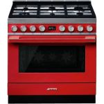 image produit Piano de cuisson Smeg PORTOFINO 90cm MIXTE ROUGE - CPF9GPR