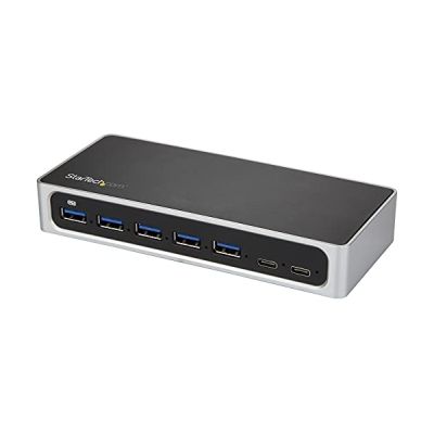 image STARTECH Hub USB-C à 7 ports avec alimentation externe - Concentrateur USB Type-C vers 5x USB A et 2x USB-C - USB 3.0