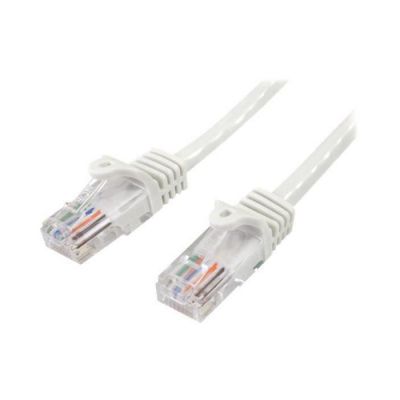 image STARTECH Câble réseau Cat5e UTP sans crochet - 7 m Blanc - Cordon Ethernet RJ45 anti-accroc - Câble patch