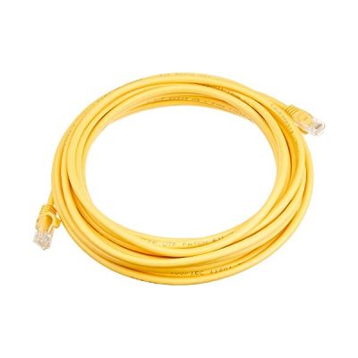 STARTECH Câble réseau Cat5e UTP sans crochet - 7 m Jaune - Cordon Ethernet RJ45 anti-accroc - Câble patch