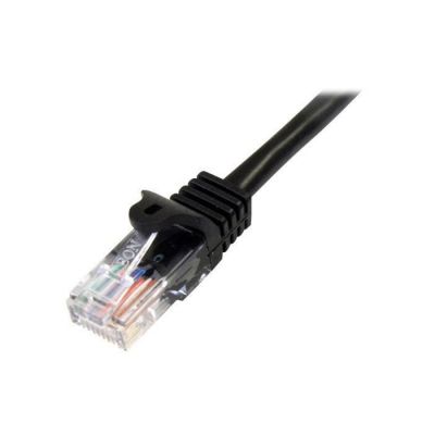 image STARTECH Câble réseau Cat5e UTP sans crochet - 7 m Noir - Cordon Ethernet RJ45 anti-accroc - Câble patch