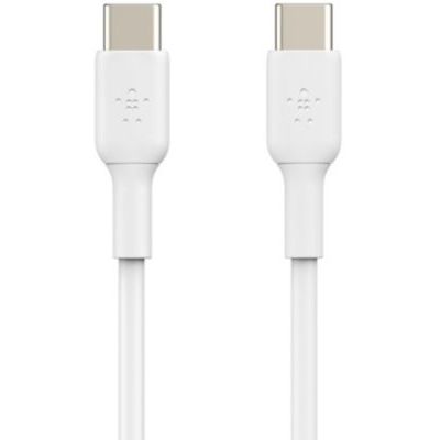 image Belkin Câble USB-C vers USB-C (USB-C de charge rapide pour Note10, S10, Pixel 4, iPad Pro et plus) Câble USB Type-C de charge rapide (2 m, blanc)