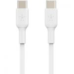 image produit Belkin Câble USB-C vers USB-C (USB-C de charge rapide pour Note10, S10, Pixel 4, iPad Pro et plus) Câble USB Type-C de charge rapide (2 m, blanc)