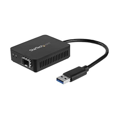 STARTECH Adaptateur réseau USB 3.0 vers fibre optique Gigabit Ethernet avec SFP ouvert - 1000Base-SX/LX - USB - Fibre Optique