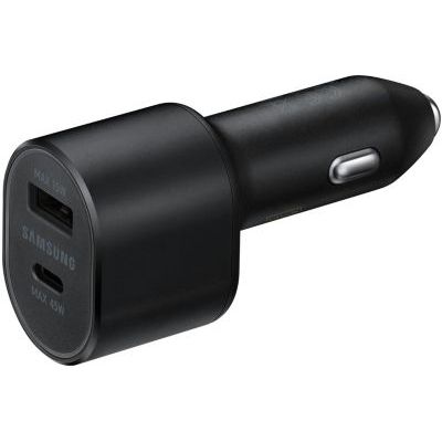 Chargeur allume-cigare Samsung rapide - Double : Type-C 45W Noir