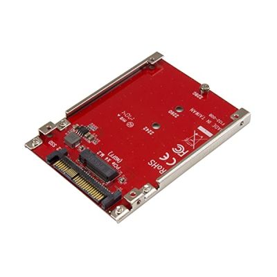 StarTech M.2 Drive to U.2 (SFF-8639) Host Adapter for M.2 PCIe NVMe SSDs Adaptateur d'interface M.2 M.2 Card U.2 rouge
