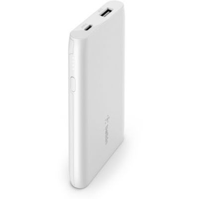 image Belkin Batterie externe portable 5K (port USB, iPhone 12, 12 Pro, 12 Pro Max, 12 mini et modèles antérieurs, AirPods, iPad, Samsung, Google, etc., blanc)