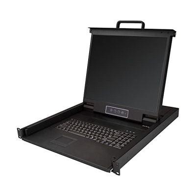 image STARTECH Console LCD de 19- à montage en rack 1U avec clavier américain - Interface VGA - Câble KVM inclus - 48,3 cm (19-) LCD