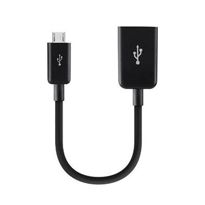 image Belkin - Adaptateur micro USB Mâle vers USB-A Femelle pour Smartphones et Tablettes Android - Noir