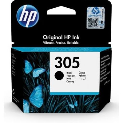 image HP 305 Cartouche d'Encre Noire Authentique (3YM61AE) pour HP DeskJet 2300, HP DeskJet 2700, HP DeskJet Plus 4100, HP ENVY 6000 et HP ENVY Pro 6400