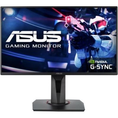 image ASUS VG258QR - Ecran PC gaming eSport 24,5" FHD - Dalle TN - 16:9 - 165Hz - 0,5ms - 1920x1080 - 400cd/m² - Display Port, HDMI et DVI - Haut-parleurs - Nvidia G-Sync - AMD FreeSync