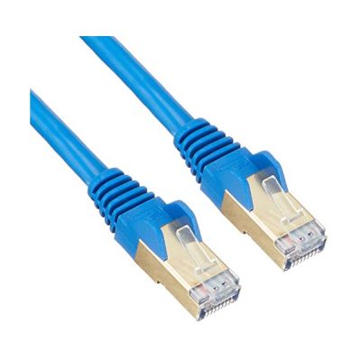 STARTECH Câble réseau Cat6a STP blindé sans crochet - 2 m Bleu - Cordon Ethernet RJ45 anti-accroc - Câble patch