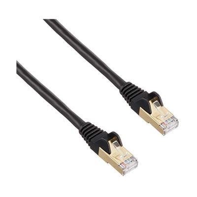 STARTECH Câble réseau Cat6a STP blindé sans crochet - 2 m Noir - Cordon Ethernet RJ45 anti-accroc - Câble patch