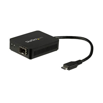 STARTECH Adaptateur réseau USB-C vers fibre optique Gigabit Ethernet avec SFP ouvert - 1000Base-SX/LX - USB - Fibre Optique