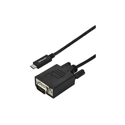 image STARTECH Câble adaptateur USB-C vers VGA de 3 m - Noir - première extrémité: 1 x Type C Mâle Thunderbolt 3