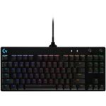 image produit Logitech G, Clavier Gaming mécanique Pro, Conception Ultra-Portable sans Pavé numérique, câble Micro-USB Détachable, Touches Rétroéclairées Lightsync RVB 16, 8 Millions de Couleurs, AZERTY