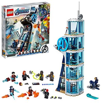 LEGO 76166 Marvel Avengers La tour de combat des Avengers V29 avec Iron Man, Black Widow et Red Skull