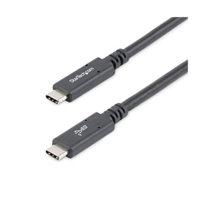image STARTECH Câble USB-C vers USB-C avec Power Delivery 5A de 1,8 m - Cordon USB 3.0 Type-C certifié USB-IF - Noir