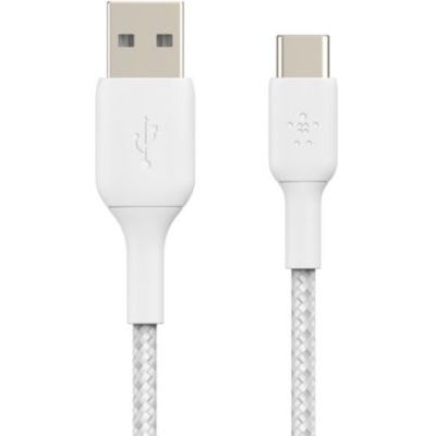 image Belkin NP BLK USB-C/USB-A câble 15cm ummantelt, Blanc CAB002bt0MWH