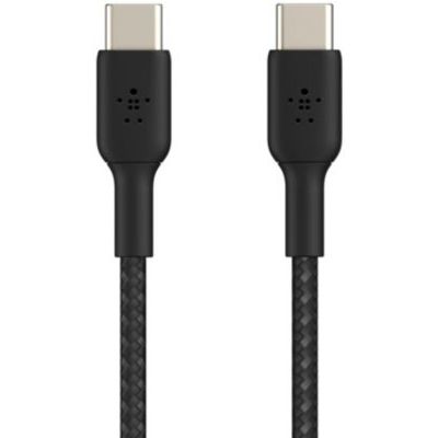 image Belkin Câble USB-C vers USB-C à Gaine Tressée (1 m, Noir)