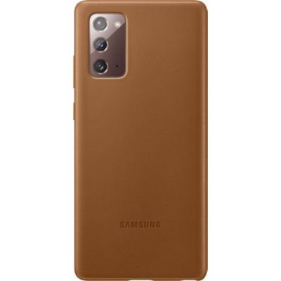 image Samsung Coque en Cuir Brun Galaxy Note 20