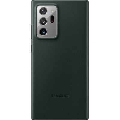 image Samsung Leather Cover EF-VN985 - Coque de Protection pour téléphone Portable - Cuir - Vert - pour Galaxy Note20 Ultra, Note20 Ultra 5G