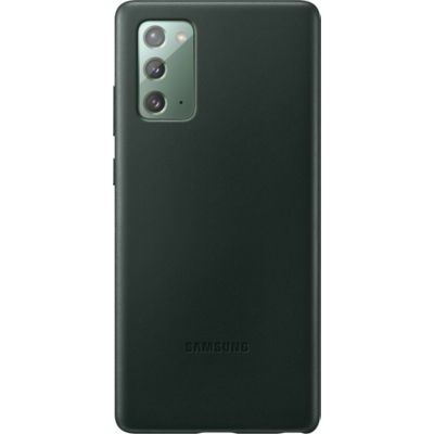 image Samsung Leather Cover EF-VN980 - Coque de Protection pour téléphone Portable - Cuir - Vert - pour Galaxy Note20, Note20 5G